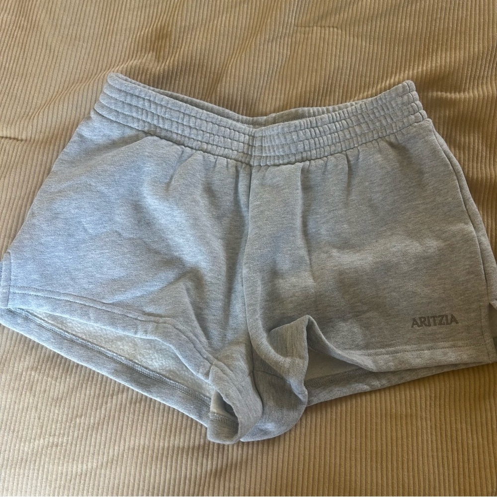 Aritzia Light Gray Athletic Shorts